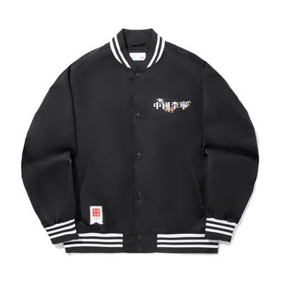 Li Ning X Henry Jones Сотрудничество Художника Принт Письма Мягкая Удобная Дышащая Универсальная Куртка Мужские куртки AFDV627-2