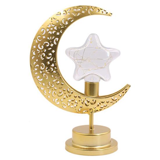 Металлическая светодиодная лунная лампа, мерцающее бесплатное мягкое освещение, креативный полый дизайн, ночник для спальни, украшение для прикроватной настольной лампы