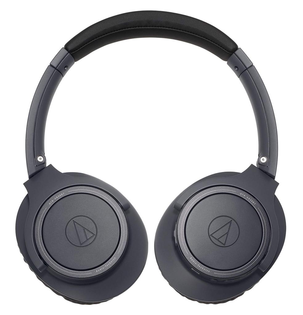 Audio-Technica ATH-SR30BT BK Bluetooth Wireless Headphones with Mic, Up to 70 Hours of Playback, Black