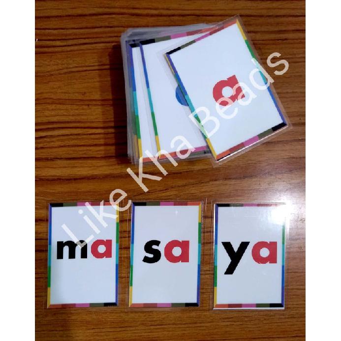 80 pcs. Laminated Flash cards ABAKADA 80 pcs. Laminated Flashcards | Educational Learning Material