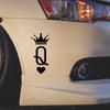 Универсальные автомобильные наклейки Королева Виниловые устойчивые к царапинам Наклейки Декор Авто Мото Ноутбук Королевские Q Наклейки Автомобильные Забавные Аксессуары