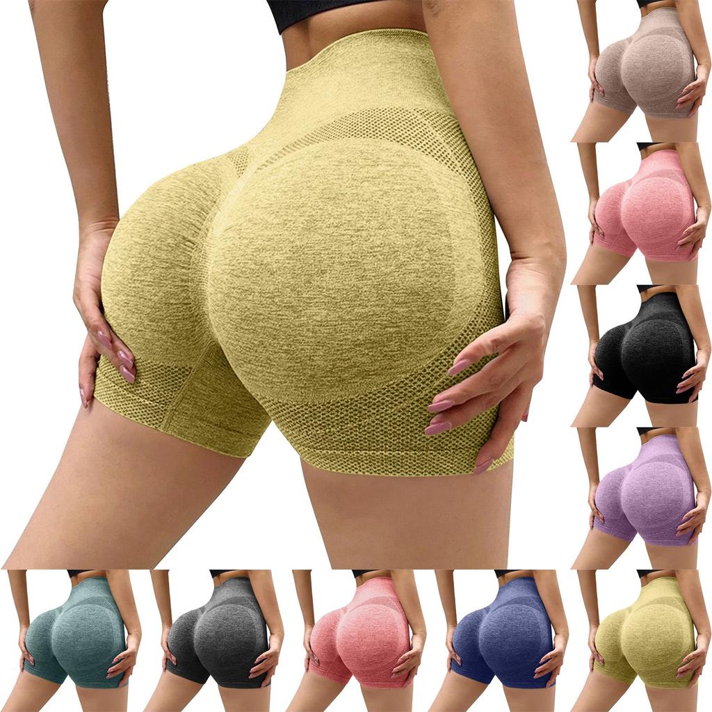 Women Yoga Shorts Seamless Quick Dry Gym Sports Short Leggings Sexy High Waist Shorts