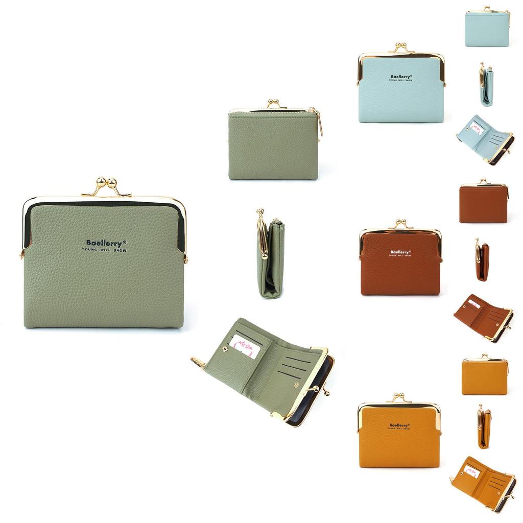 Baellerry Ladies Short Wallet With Stitch Detailing And Compact Card Holder For Everyday