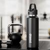 GIANXI 470mL Water Bottle, One-Touch Operation, Keeps Hot or Cold, Carbonated Drinks OK, Vacuum Insulated, Made of SUS316 Stainless Steel,