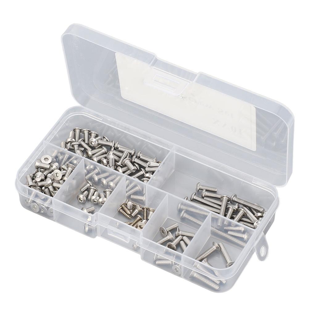 Набор из 103 винтов M3 с шестигранной головкой и коррозионной стойкостью из нержавеющей стали