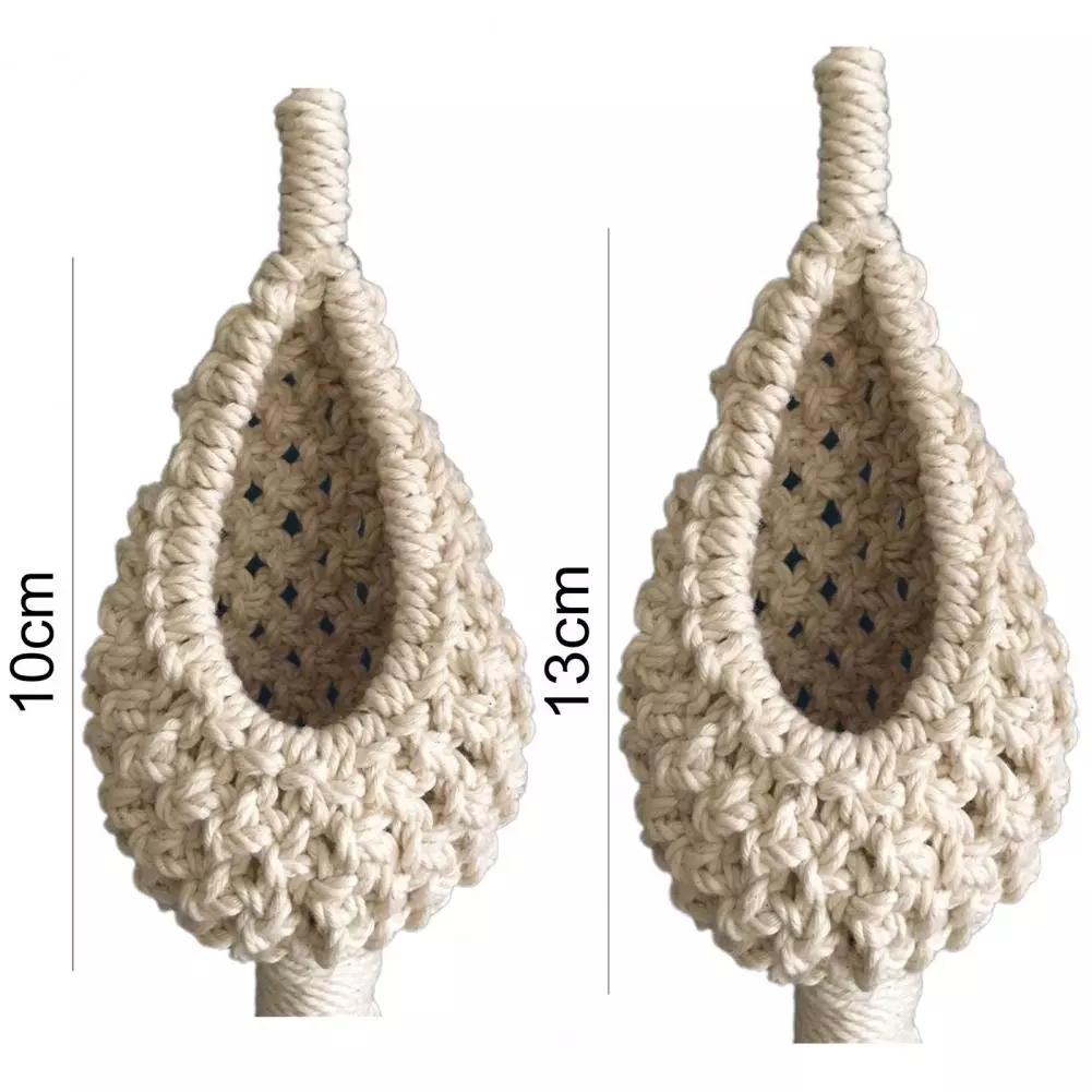 Подвесная корзина ручной работы в форме ананаса, ландшафтный дизайн, хлопковое цветочное кашпо макраме для гостиной, украшения для балкона