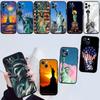 IK66 Чехол-ракушка Статуя Свободы Новый Высококачественный для iPhone 16 15 14 13 12 Pro Max Plus Mini