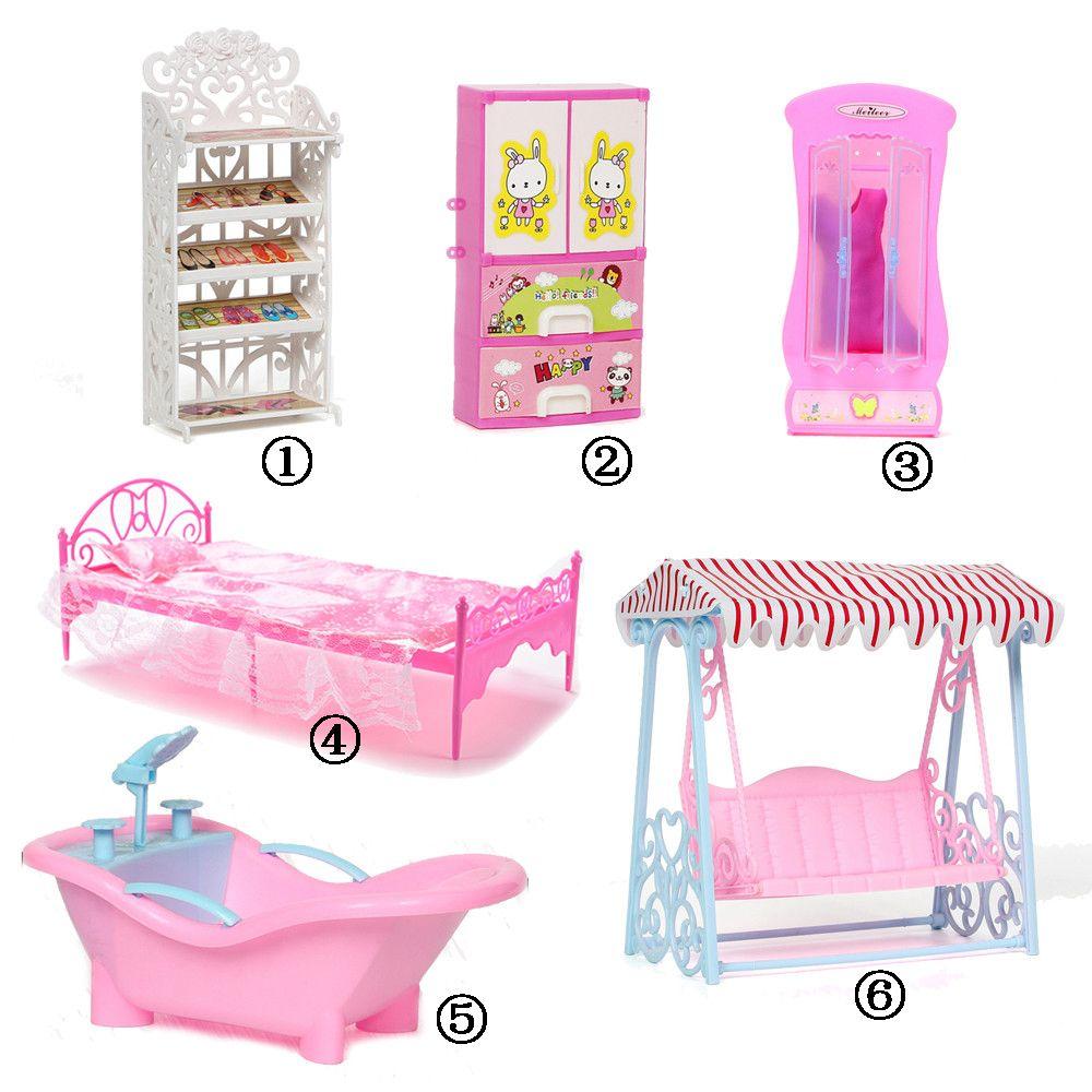 Аксессуары Гостиная Шкаф/Кровать/Полка для обуви Миниатюрная мебель Кукольная мебель для кукол