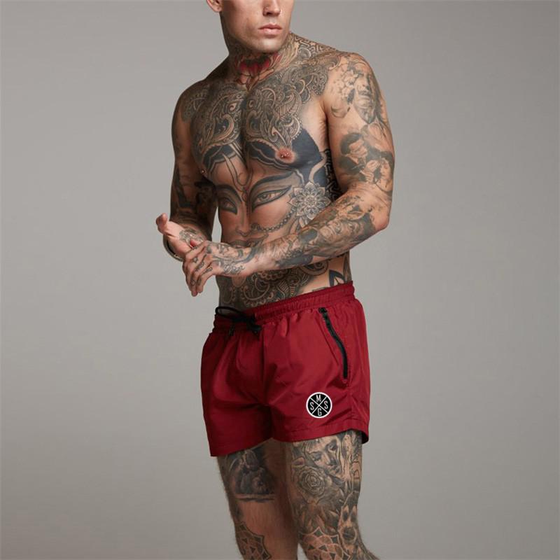 Muscleguys Уличная одежда для тренировок, мужские свободные шорты для бега, шорты для бега, походы, короткие брюки для бега