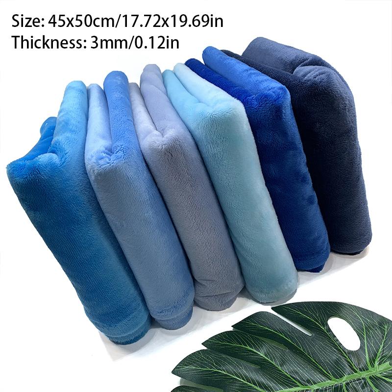 45x50 см удобная и мягкая ткань с ворсом 3 мм из полиэстера с кристаллами, супермягкая плюшевая ткань для шитья кукол