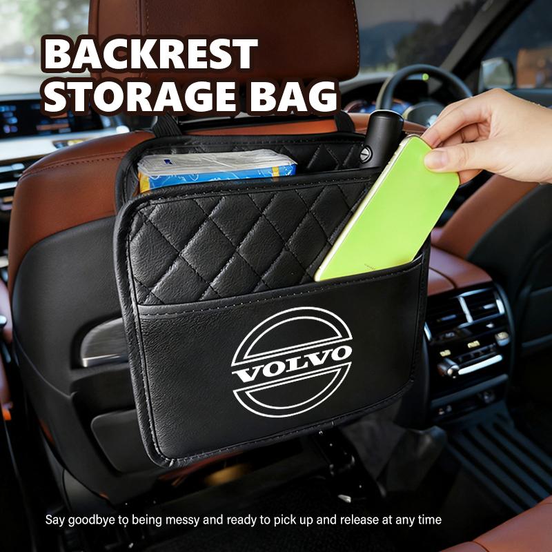 For Volvo Car Seat Back Hanging Storage Large Capacity Pocket Organizer XC90 V90 V60 V40 S80 S60 S90 C40 XC60 XC40 V70 XC70