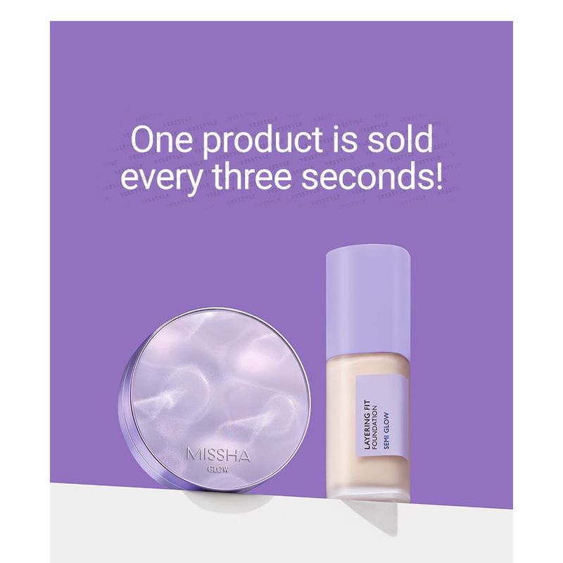 MISSHA Тональная основа с возможностью наслаивания Semi Glow - 4 оттенка