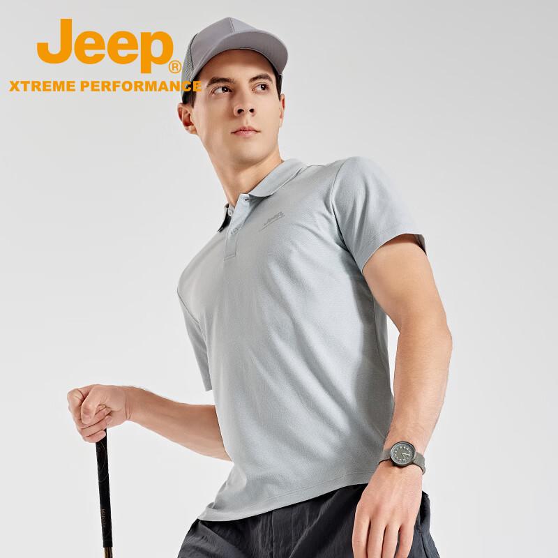 Jeep Мужская быстросохнущая футболка-поло для активного отдыха