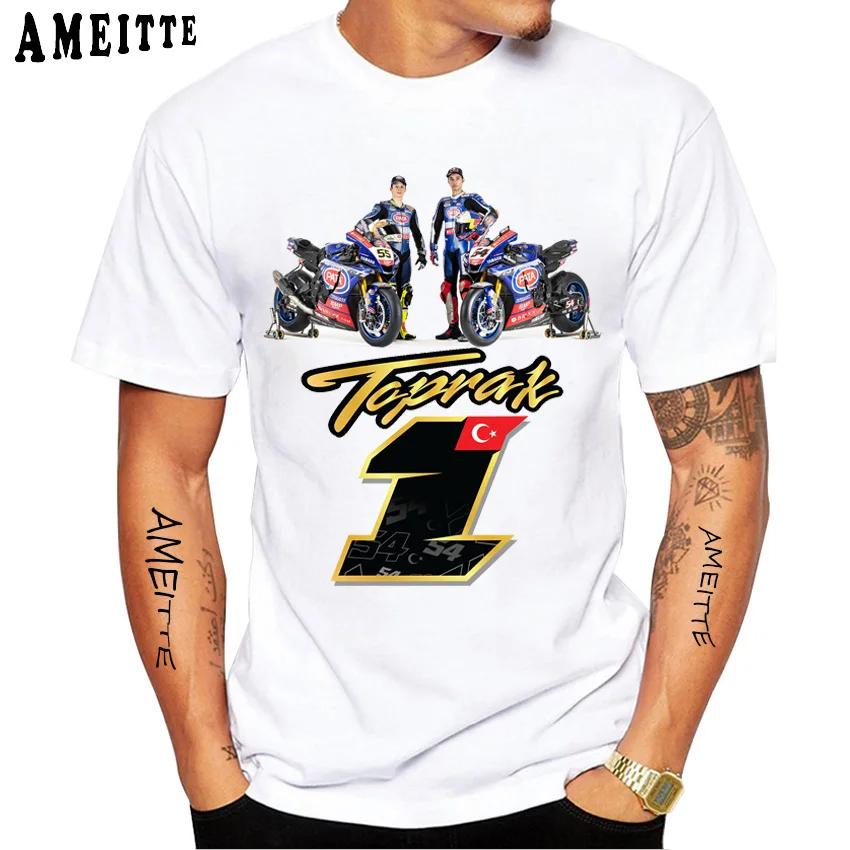 Топрак Разгатлиоглу 54 Номер 1 2023 Футболка Новая Летняя Мужская Футболка с Коротким Рукавом Хип-Хоп Повседневная Рубашка Харадзюку Хип-Хоп Спорт Белые Футболки