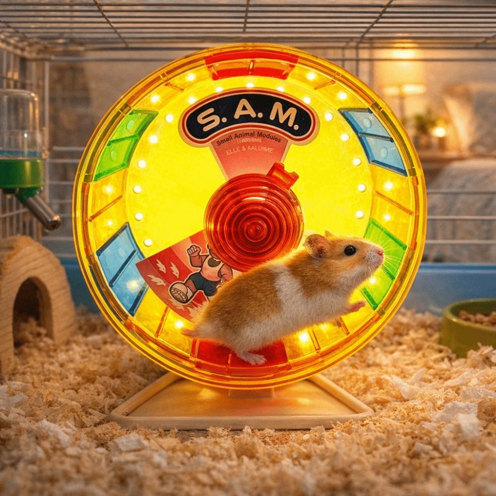 Super Silent Colorful Running Wheel Stable Base Pet Jogging Wheel Hamster Exercise