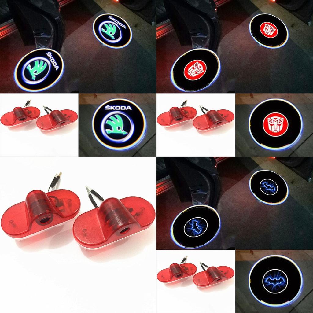 Led Laser 2pcs Car Door Ghost Shadow Welcome Projector Lights Styling Car