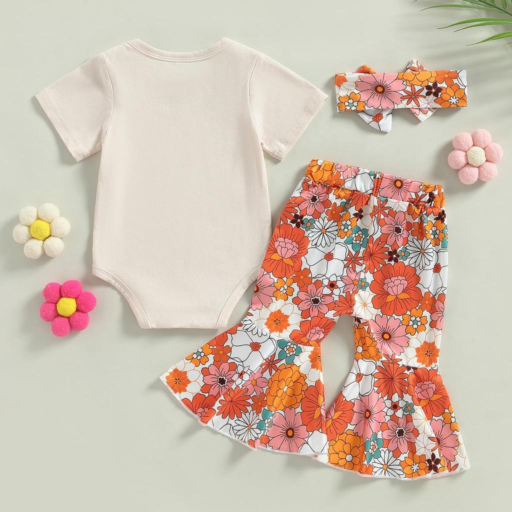 Big Sister Little Sister Matching Outfits 6M 12M 18M 24M Little Sister Newborn Outfit Baby Girl Romper Floral Bell Bottoms Summer Clothes