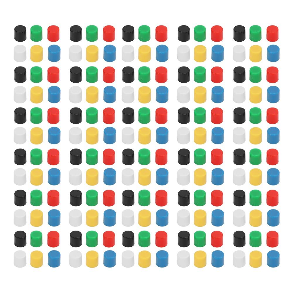 180PCS Round Shape Tact Switch Push Button Hat Tactile Push Button Switch Electronic Prototyping