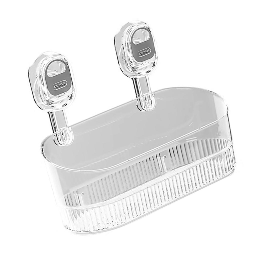 Мощная присоска Стеллаж для хранения Прочный пластиковый присоска Полка Стеллаж для хранения Для ванных комнат Кухонь и Спален