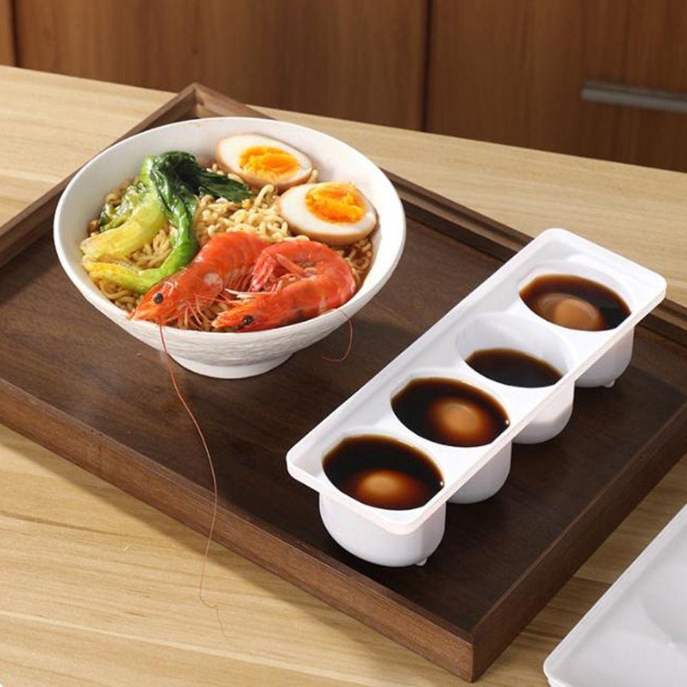 4 Grids Boiled Egg Making Box Sealed Braised Egg Box Creative Pickling Egg Box Halogen Eggs