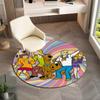 Halloween supernatural comedy adventure movie Scooby-Doo Round Carpet Soft Home Decoration Corridor Table and Chair Anti slip Outdoor Floor Mat rug 3