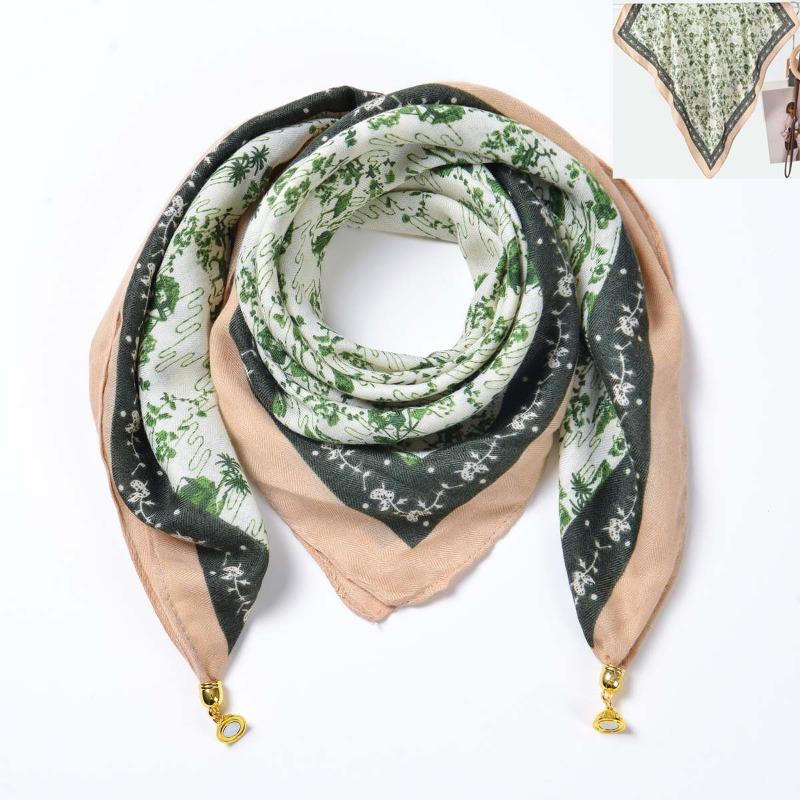 Idyllic small fresh women's imitation silk square scarf silk scarf temperament versatile scarf shawl heat