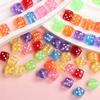 High Quality DIY Dice Beads Bracelet For Jewelry Making Accessories Spacer Beads Necklace 100pcs Acrylic 8mm Square Shape