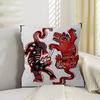 Folk Art Animal Abstract Paintings Pillow Cover Design cushion Cover decor Holiday Decorati