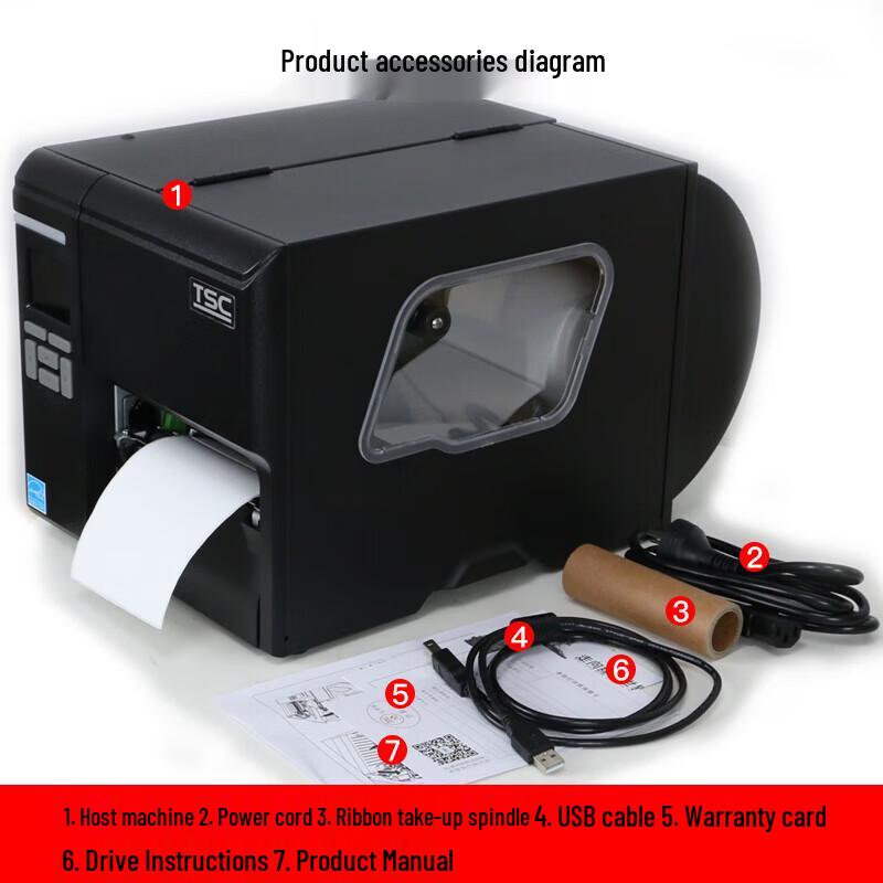 TSC MA2410P Barcode Label Printer CN plug (adapter included)