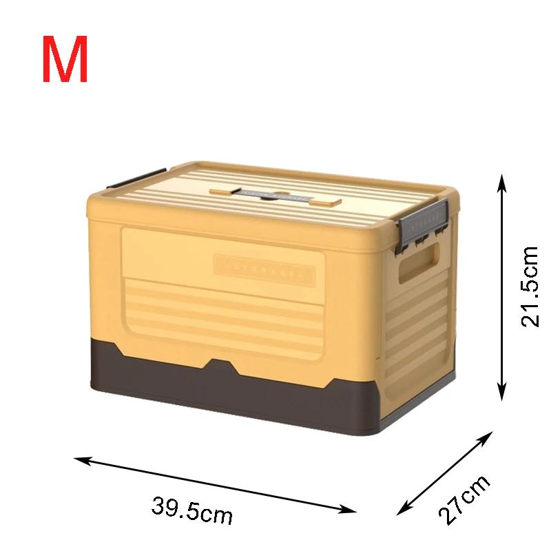 Trunk Car Outdoor Travel Folding Boxes Foldable Storage Box Plastic Clothes Organizer With Lid Toys Books Tools Big Box