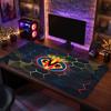 Villarreal FC Theme Pattern Mouse Pad, Soccer Logo Design XXL Gaming Desk Mat Non-Slip Computer Mouse Pad