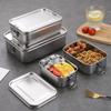 304 Stainless Steel Bento Lunch Box for Adults, Students, and Office Workers with Lid