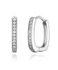 Geigerjewelry Квадратные серьги-кольца One-Touch Gisvee135 (Булавка из серебра 925 пробы)