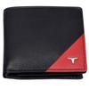 Mike Black/Red Leather Wallet for Men