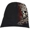 Spiral Skull Shoulder Wrap Beanie
