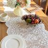 Винтажная кружевная скатерть Французский романтический белый столовый раннер Дом Ресторан Фестиваль Обеденный стол Свадебная вечеринка Украшение