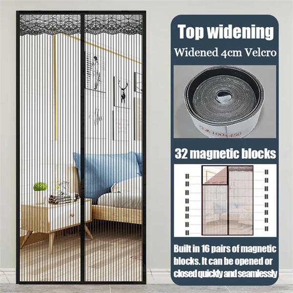 Summer Door Screen Netting Curtains Anti Mosquito Fly Bug Insect Door Curtains Kitchen Bedroom Curtains Netting For Door