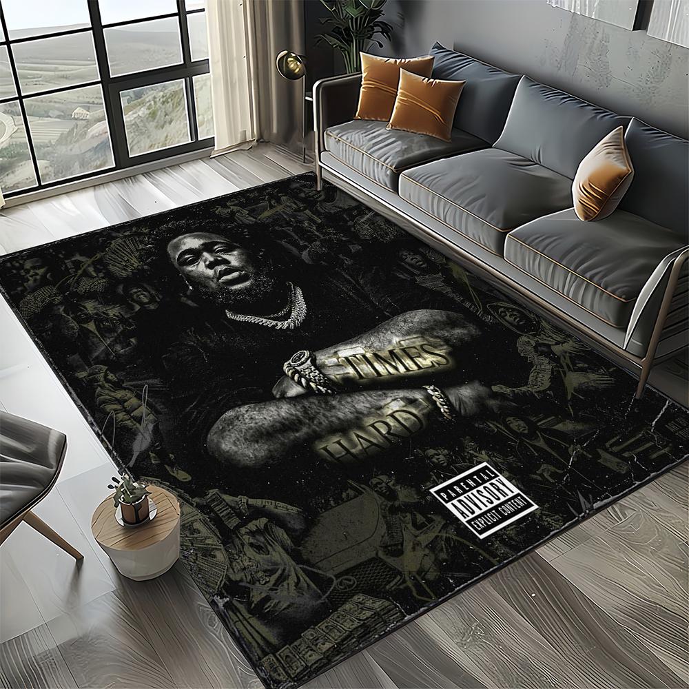 3D Printing Rod Wave Rapper Area Rug,Carpet Rug for Home Living Room Bedroom Sofa Doormat Decor,kids Play Non-slip Floor Mat