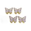 4pcs Colorful Design Metal Book Clips Metal Material Butterfly Book Clips  For Reading Decoration