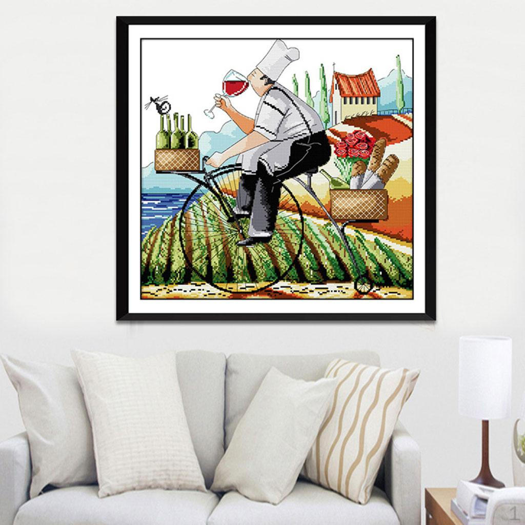 Набор стежков «Пьяница» с принтом, количество 11/14, для начинающих рукоделие своими руками — 14CT, 43x41 см