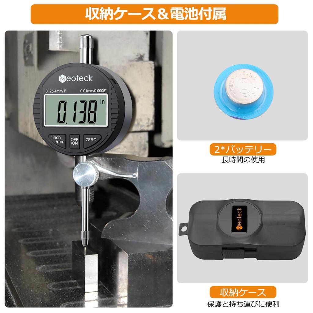 Neoteck Циферблатный манометр высокой гарантии, Прецизионный, 18 месяцев (Точность 0,01, Диапазон 25,4, Черный)