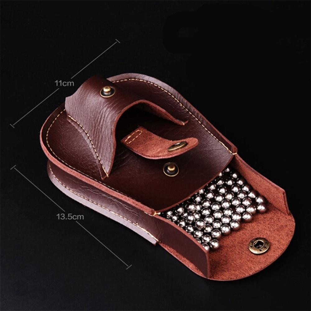 Сумка для выстрела Поясной чехол Катапульта Стальные шарики Сумка Кожаная кобура Игры Стрельба