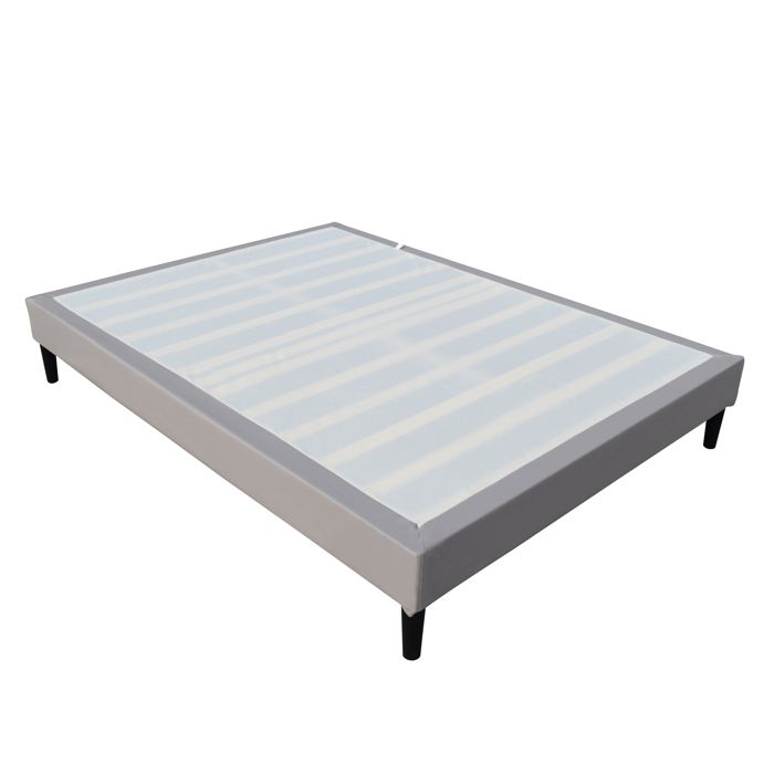 Sommier - NUITS D'OR - 140x190 cm - Déhoussable - Housse Lavable - Pieds 20 cm