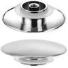 66mm Silver Chrome Basin Waste Pop-Up Sink Plug Cap Click Clack Push Button Bathroom Basin Sink Up Drain Cover