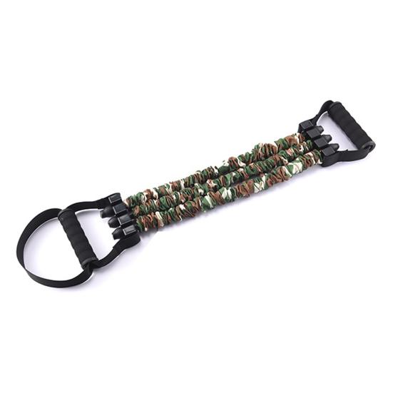 Регулируемый эспандер с отсоединяемым 3-трубным грудным эспандером, плечевым эспандером, для силовых тренировок, фитнеса, растяжки всего тела, с ручкой