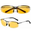 Поляризованные солнцезащитные очки с затемнением Спортивные солнцезащитные очки Солнцезащитные очки Рыбалка Спорт Гольф Вождение Бег Защита от ультрафиолета Отдых [GLOFIN] Мужские (Желтый бронзовый)