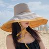18 см широкополая двухсторонняя шляпа рыбака, закрывающая лицо, для женщин, летняя защита от солнца, защита от ультрафиолета