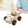Mini Car Model Kits Four Wheel Drive Race Vehicle Building Stem Wood Puzzles