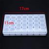 28 Slots Clear Plastic Beads Case Nails Rhinestones Organizer Jewelry Storage Box