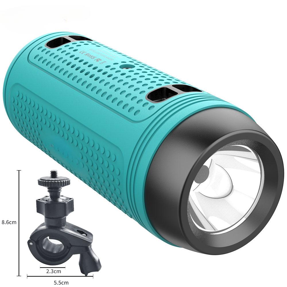 A1 Беспроводная Bluetooth-колонка с FM-радио, портативная велосипедная мини-колонка с фонариком для занятий спортом на открытом воздухе